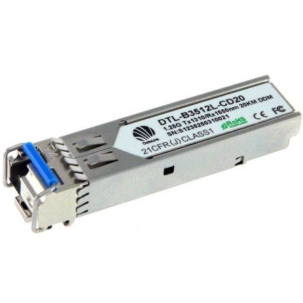 Datolink DTL-B3512L-CD20 SFP 1000Base-BX BIDI 20km, Tx1310 Rx1550 Singlemode WDM