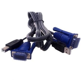 DTECH K001 KVM Cable 1.5m USB/VGA
