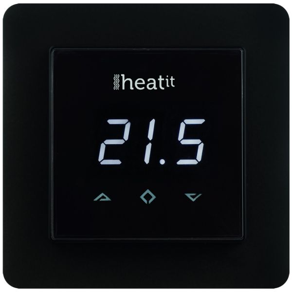 Heatit Wall Thermostat 16A Black