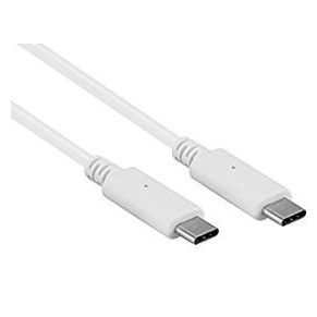 LVSUN LS-USB-C-C USB Cable USB-C to USB-C 1m White (3A max current)