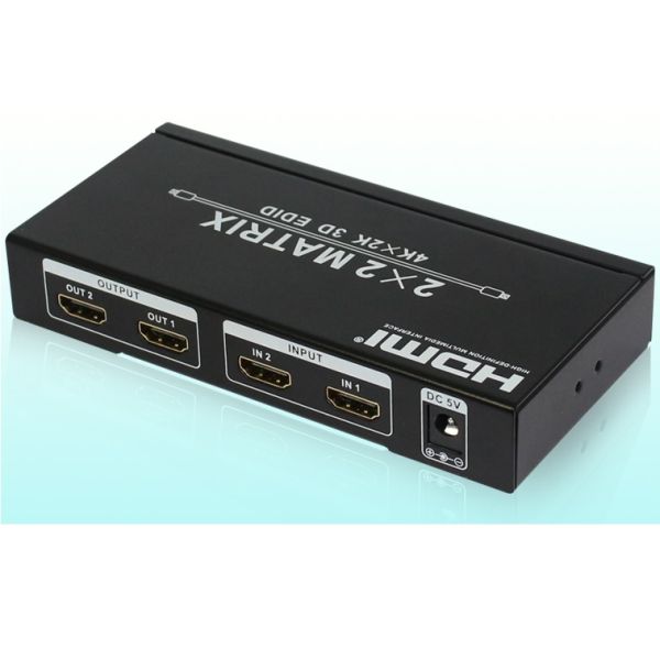 Playvision HDM-922E HDMI 1.4 matrix 2x2, EDID, 4k